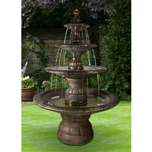 Grande Contemporary Four Tier Fountain