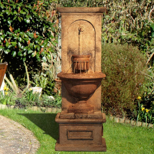 Vivanda Flat Wall Garden Fountain - Outdoor Fountain Pros