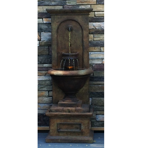 Vivanda Flat Wall Garden Fountain - Outdoor Fountain Pros