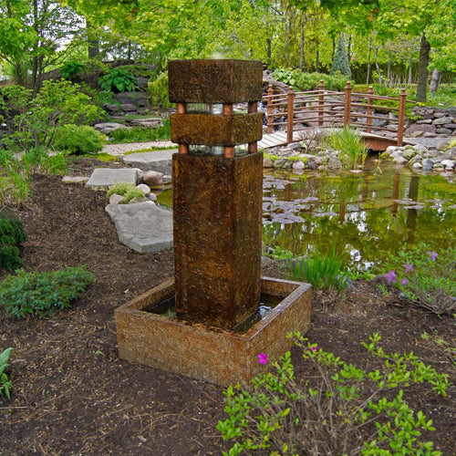 Monolith Fountain - Outdoor Fountain Pros