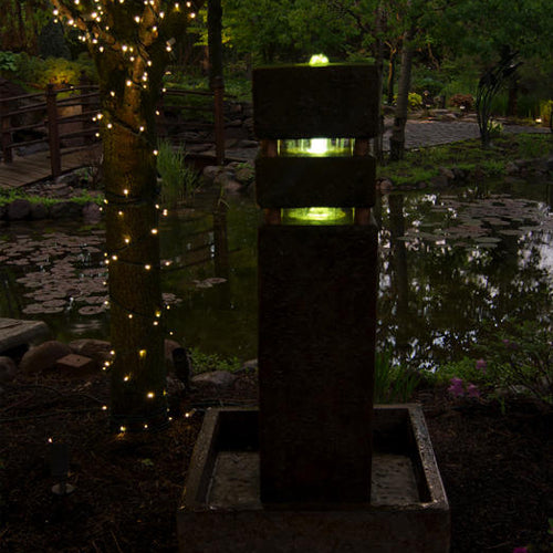 Monolith Fountain - Outdoor Fountain Pros