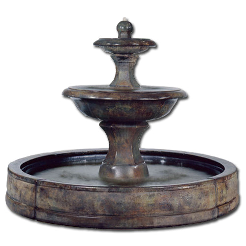 Barrington Tiered Outdoor Fountain in Valencia Pool - Outdoor Fountain Pros