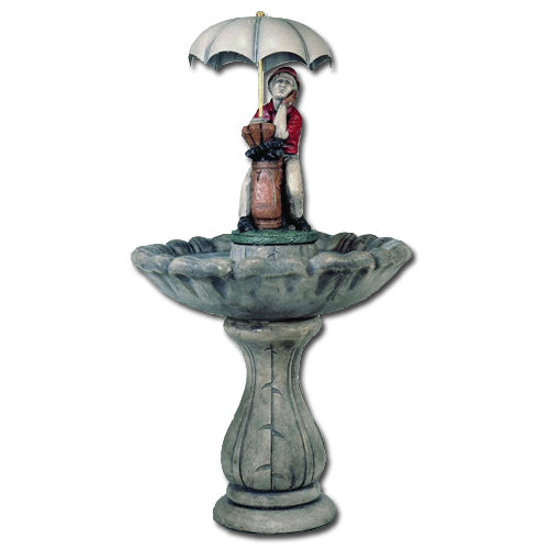 Classic Golfer Garden Fountain - Outdoor Fountain Pros