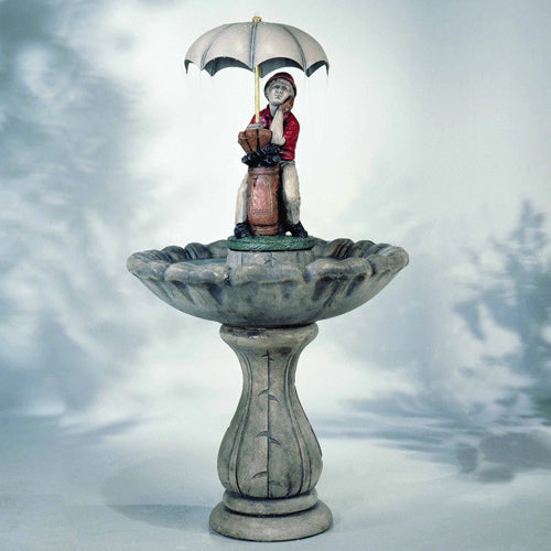 Classic Golfer Garden Fountain - Outdoor Fountain Pros
