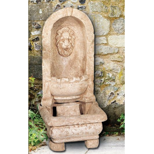 Lion Alcove Fountain - Outdoor Fountain Pros