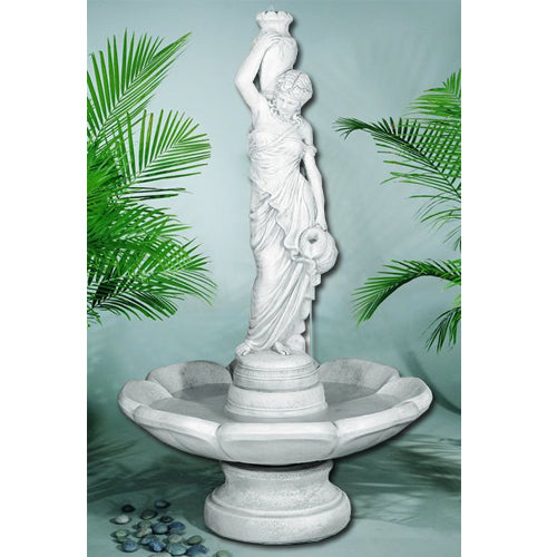 Rebecca At Well Fountain in Petal Bowl