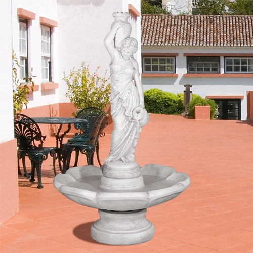 Rebecca At Well Fountain in Petal Bowl