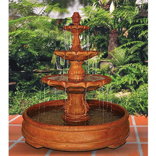 Classical Finial Outdoor Water Fountain in Grando Pool