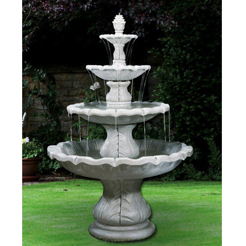 Large Classical Finial Outdoor Fountain - Outdoor Fountain Pros