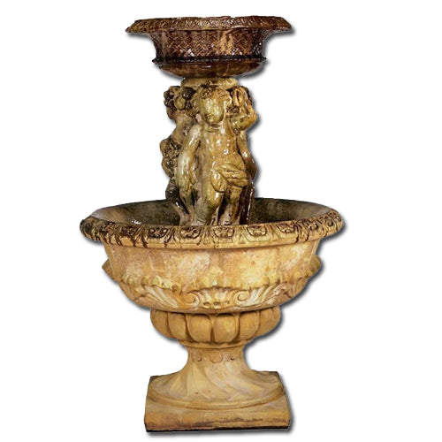 Antique Cherubs Outdoor Fountain