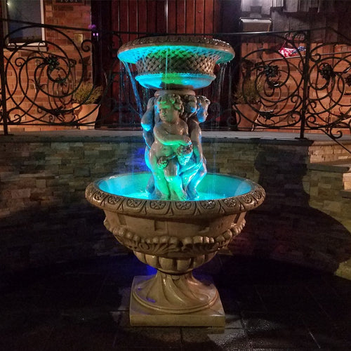 Antique Cherubs Outdoor Fountain