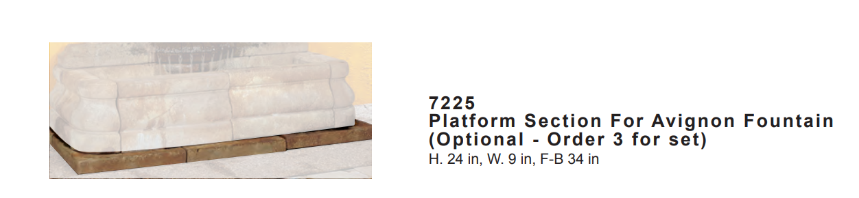 Avignon Rosette Wall Outdoor Fountain