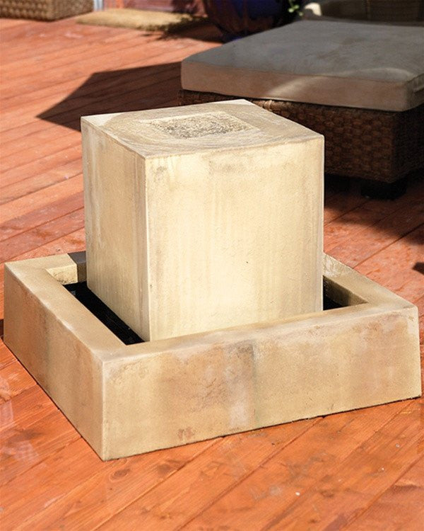 Block Garden Water Fountain - Outdoor Fountain Pros