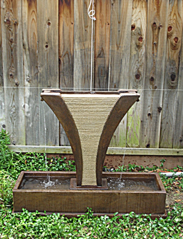 Diesse Fountain with Side Spillways - Outdoor Fountain Pros