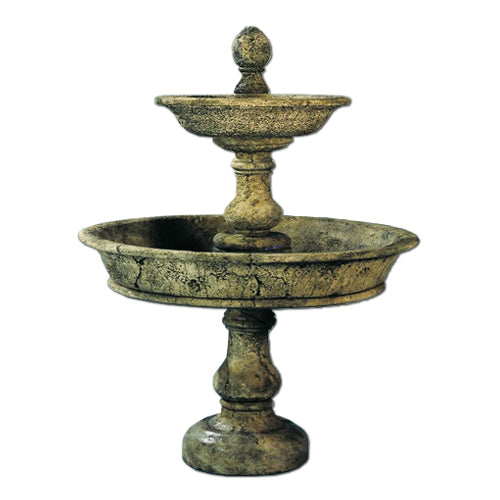 Ercolano Two Tier Outdoor Water Fountain - Outdoor Fountain Pros