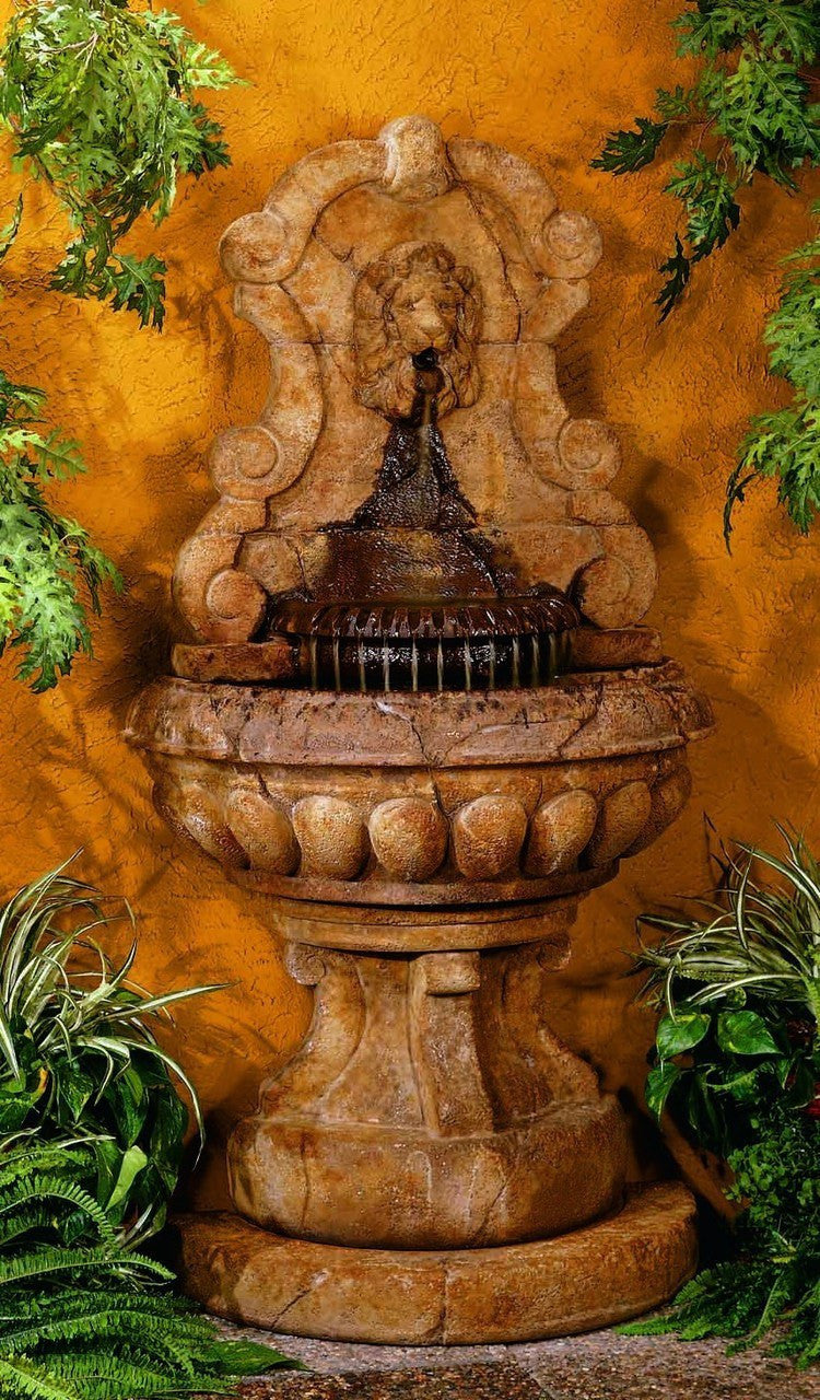 Europa Murabella Lion Wall Outdoor Fountain