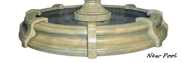 Three-Tier Leonesco in Toscana Pool Fountain