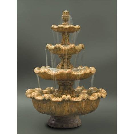 Italian 4-Tier Outdoor Water Fountain