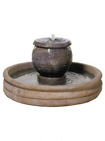 Mall Planter Cast Stone Garden Fountain - Small