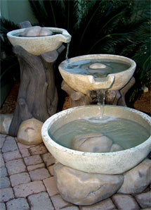 Concrete 2 Section Sycamore Series Fountain