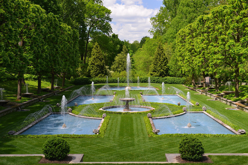 outdoor fountains in a garden