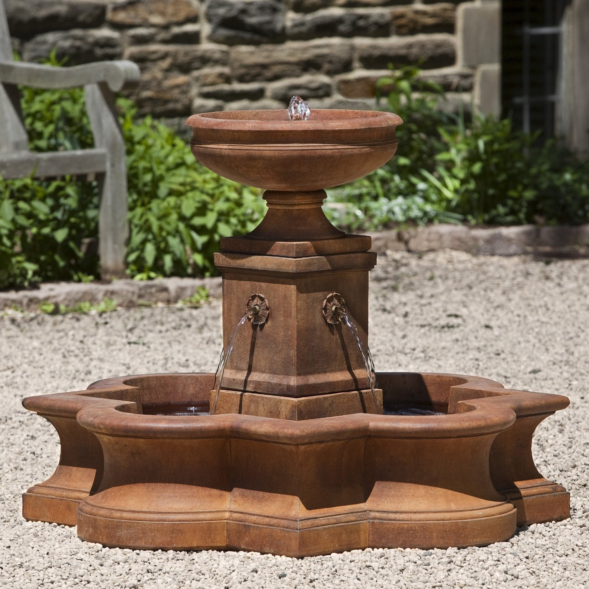 Beauvais Water Fountain with Basin - Outdoor Fountain Pros