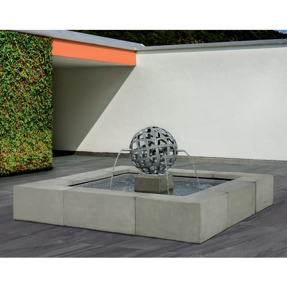 Concourse Sphere Modern Outdoor Fountain