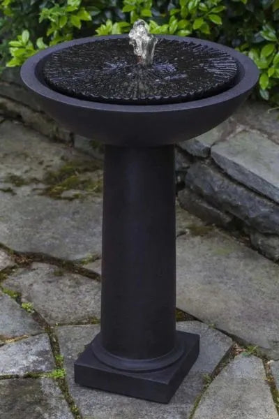 Equinox Birdbath Garden Water Fountain