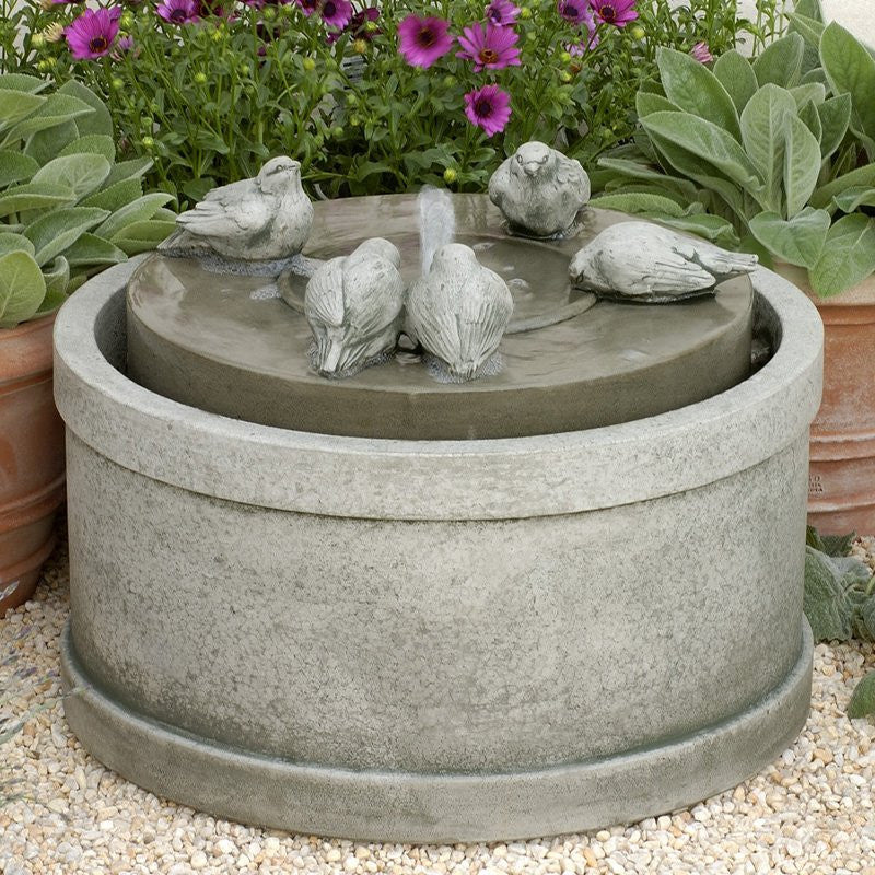 Bird Bath Fountain by Outdoor Fountain Pros