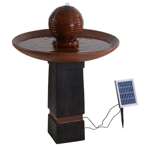 Solar-Powered Outdoor Water Fountain