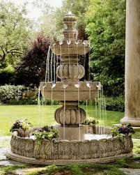 tiered outdoor fountain