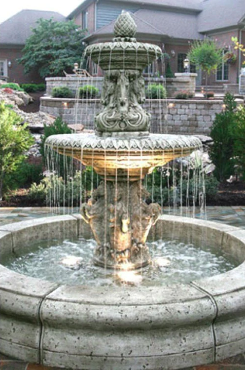 outdoor water fountain