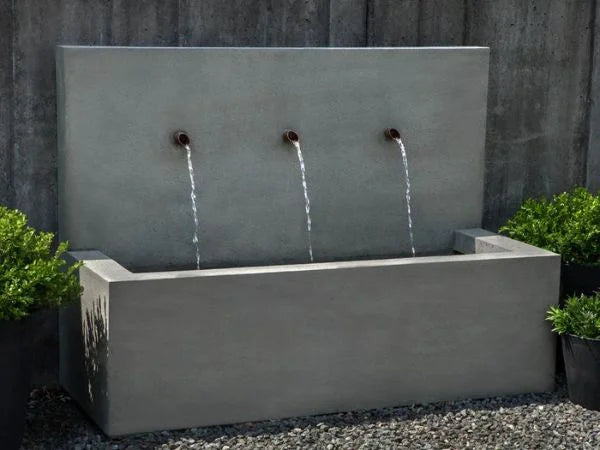 long beach wall outdoor fountain