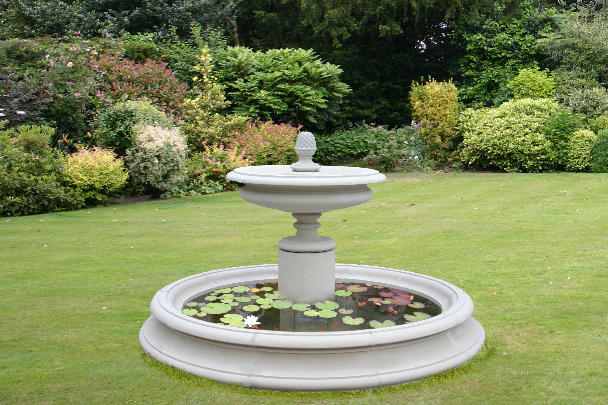 outdoor water fountain