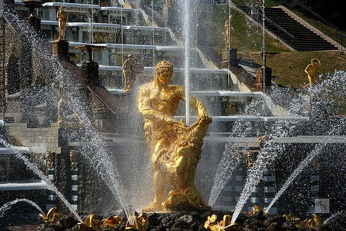 Samson and the Lion Fountain, Russia
