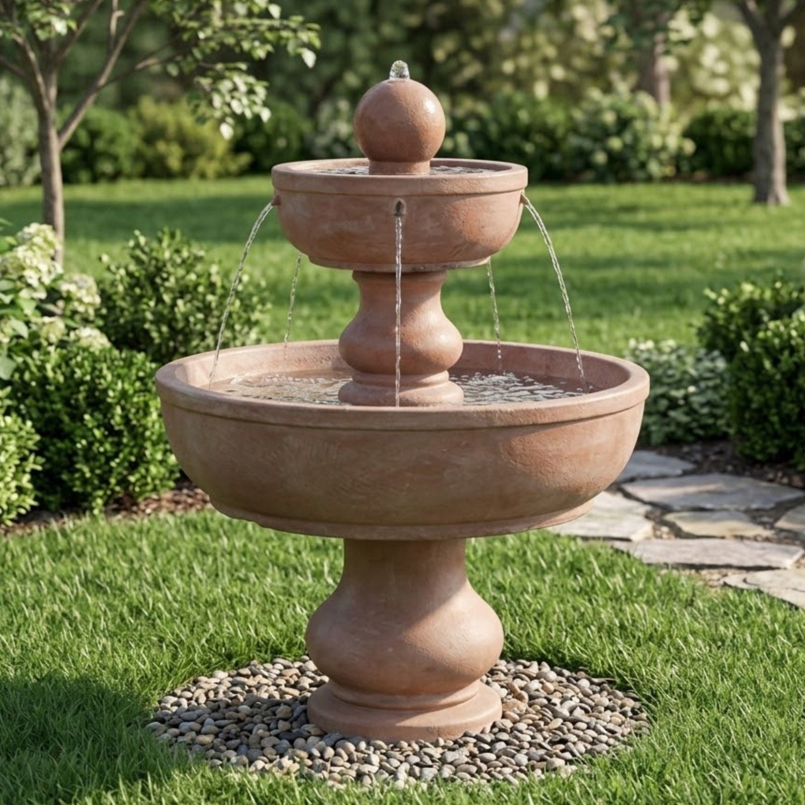 2-Tier Alonzo Garden Water Fountain