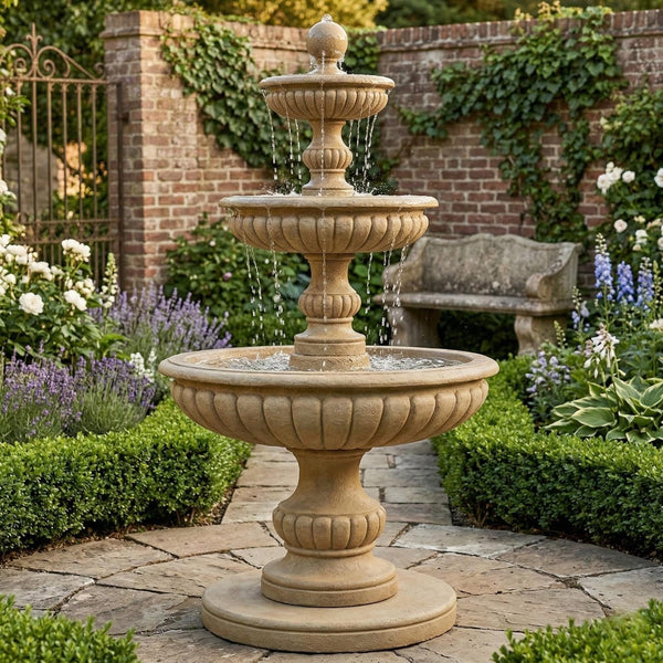Acqua Sparta Three Tier Outdoor Water Fountain