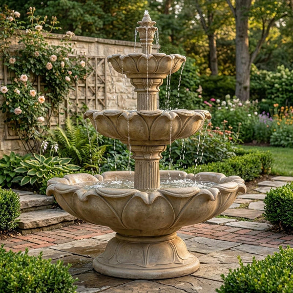 Acquarossa Three Tier Fountain Short