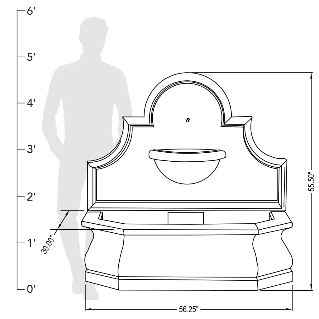 Andalusia Outdoor Wall Water Fountain