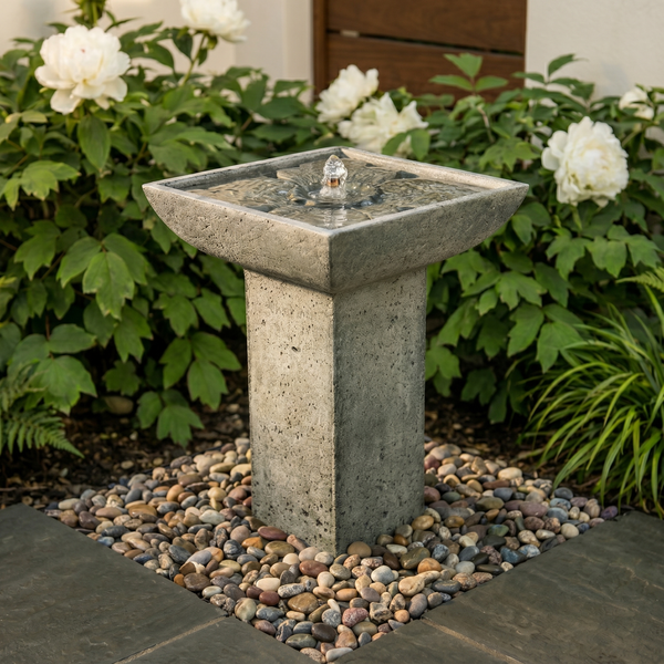 Andra Outdoor Birdbath Fountain