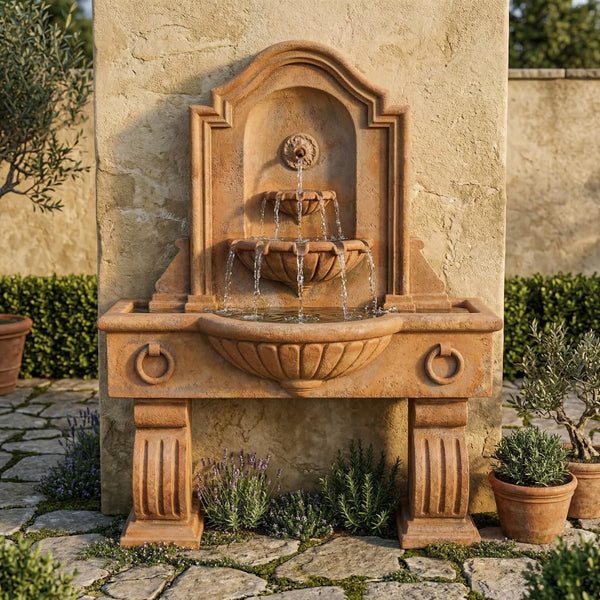 Anduze Wall Fountain Tall For Spout