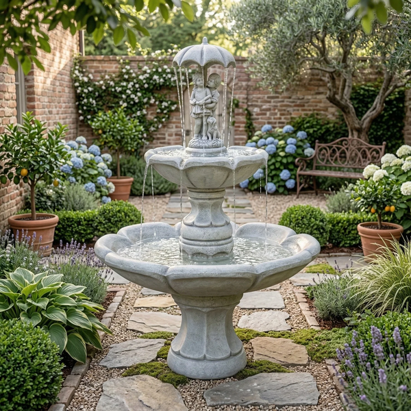 April Showers Tiered Garden Fountain