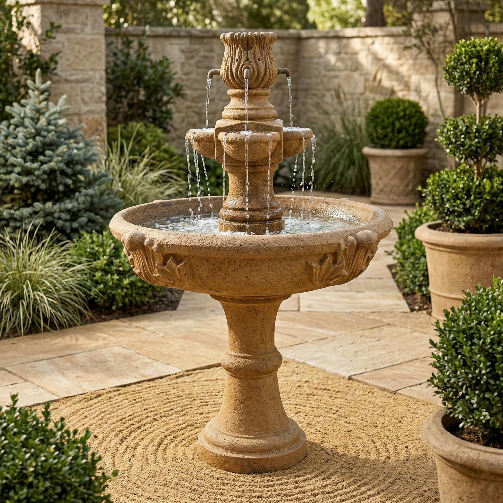Assisi Tiered Garden Water Fountain