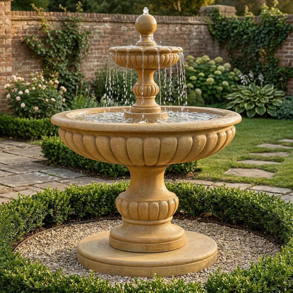 Athene Two Tier Outdoor Water Fountain