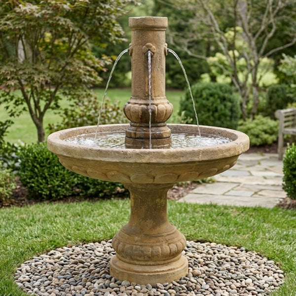 Athenian Cast Stone Garden Fountain