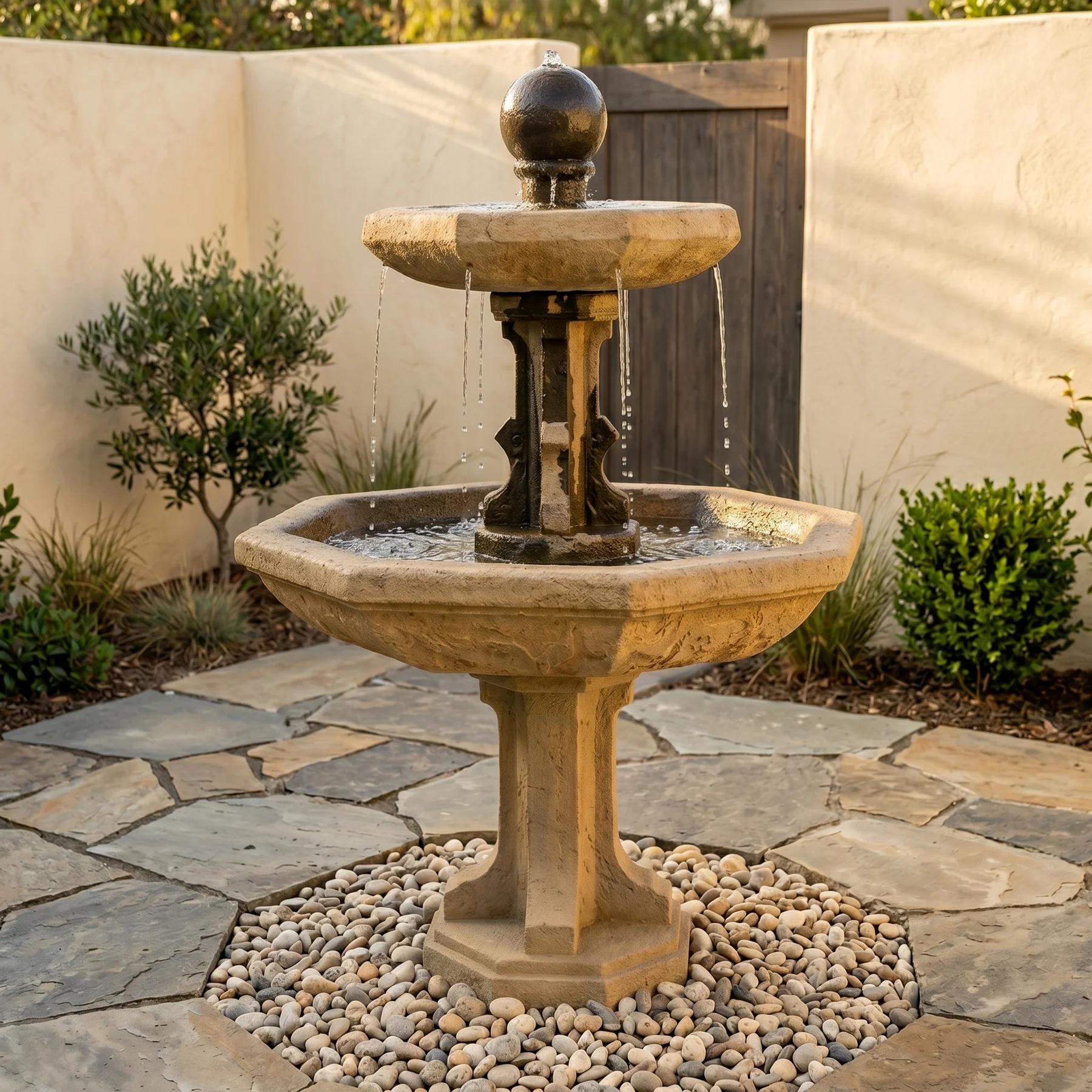 Augustan Tiered Outdoor Fountain