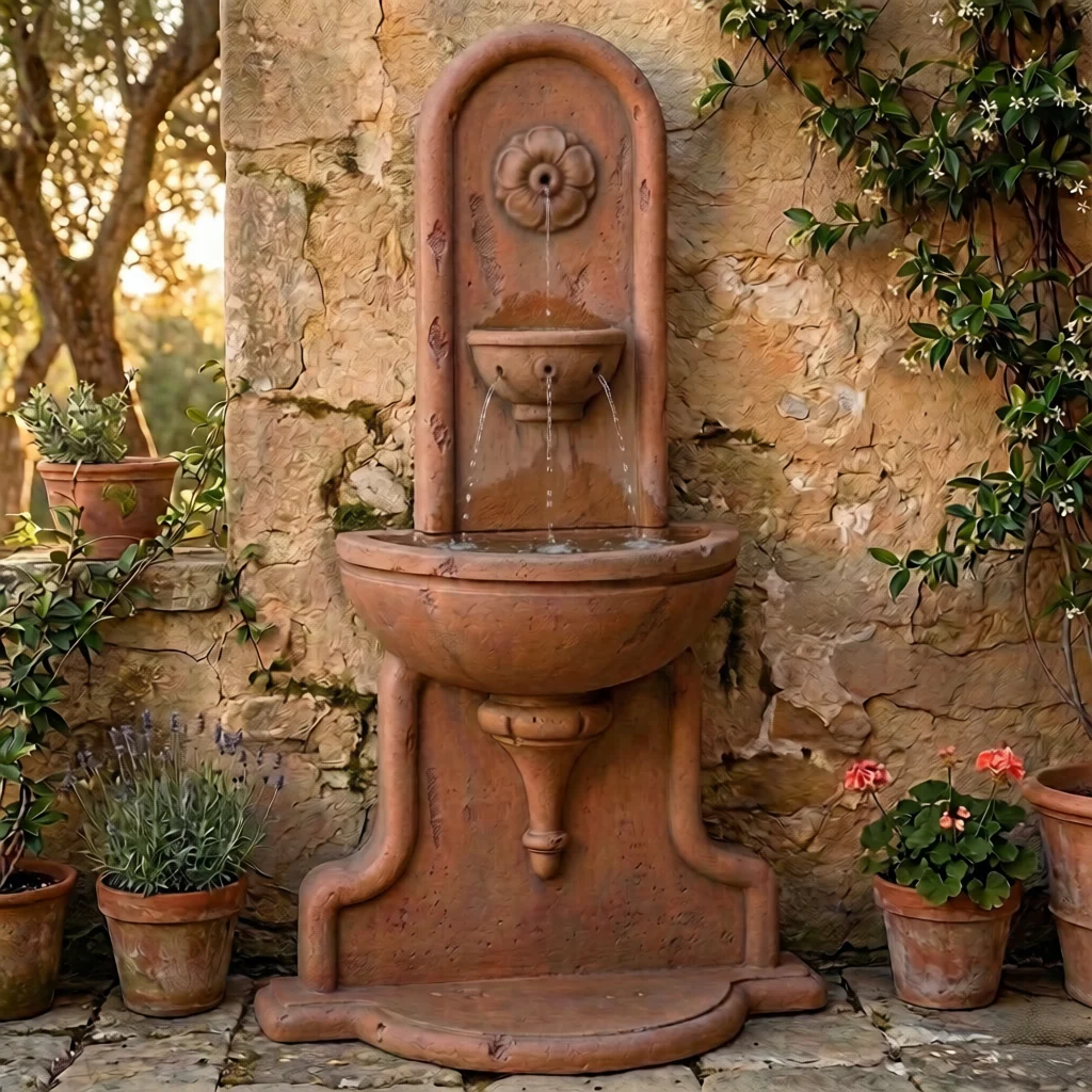 Augustana Wall Outdoor Water Fountain