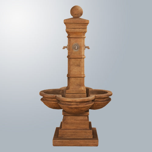 Avignon Courtyard Fountain With Concrete Spouts