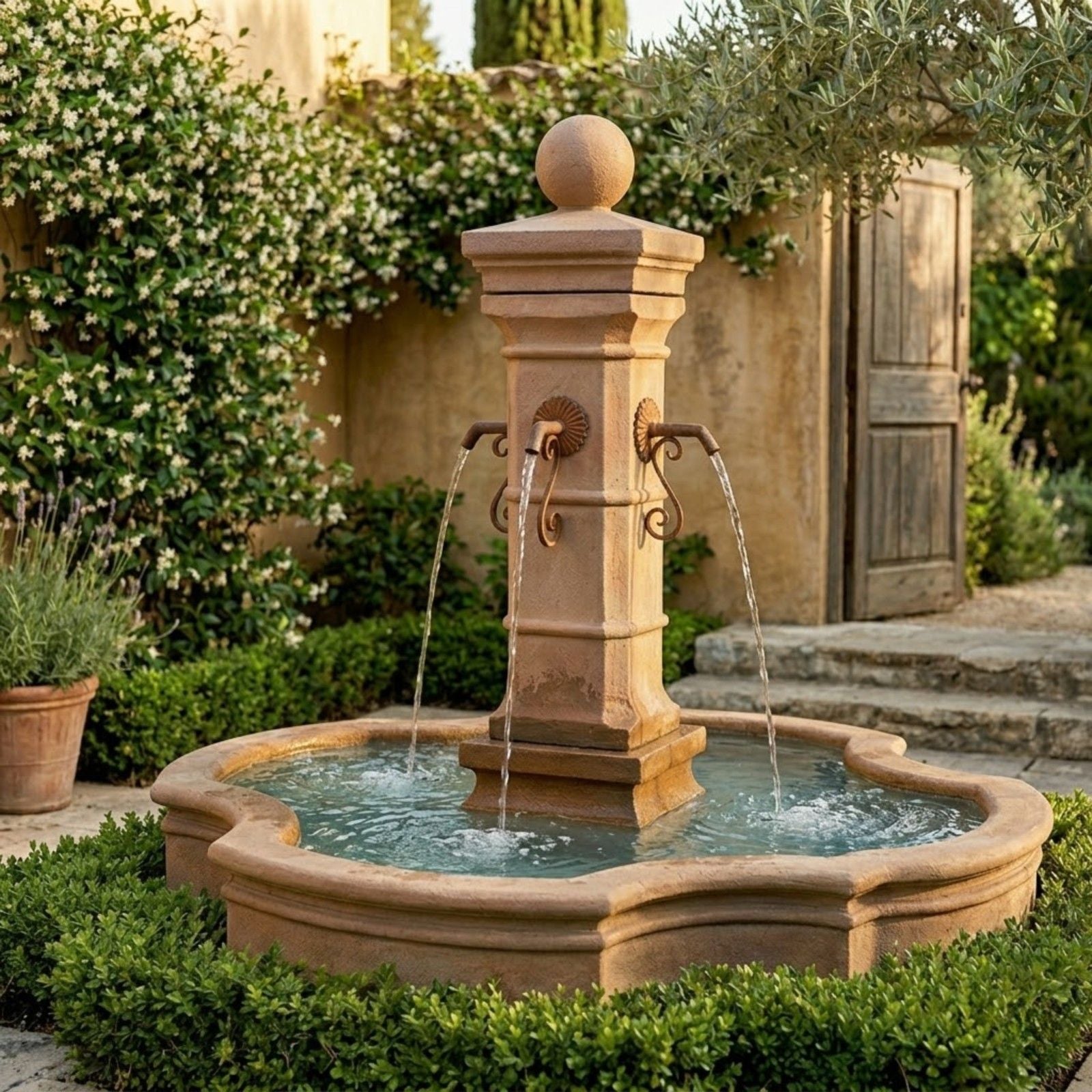 Avignon Monaco Pond Fountain For Spouts