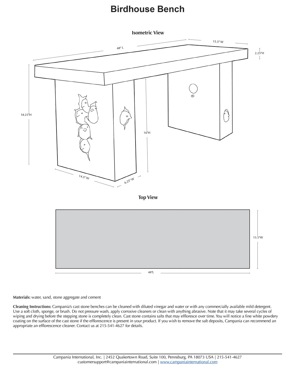 Birdhouse Bench